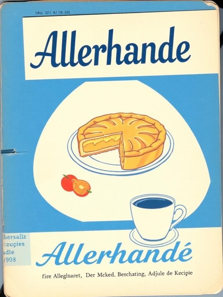 Allerhande recipe leaflet, 1958 — Appeltaart & koffie