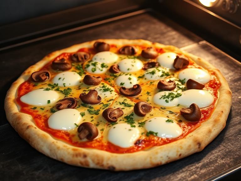Vegan Mushroom Pizza